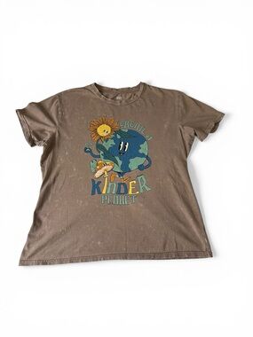 bp Men’s 'Kinder Planet' Graphic Tee in Brown - M